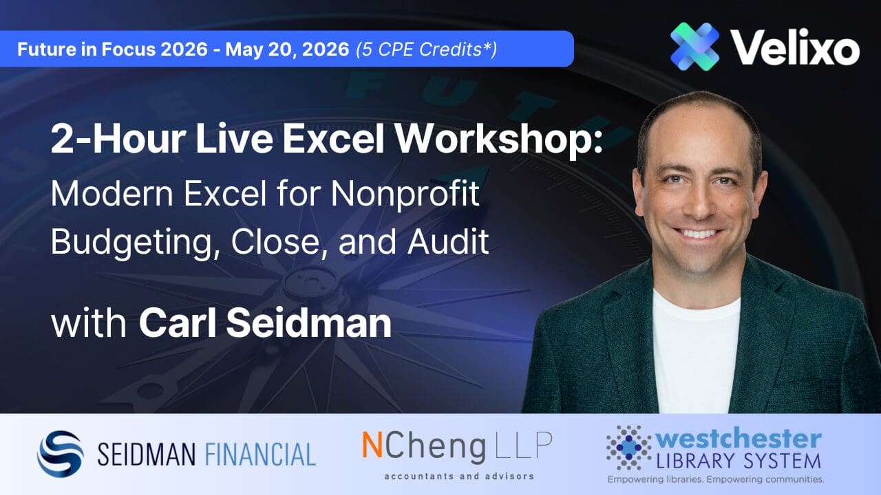 2 Hour Live Excel Session with Carl Seidman